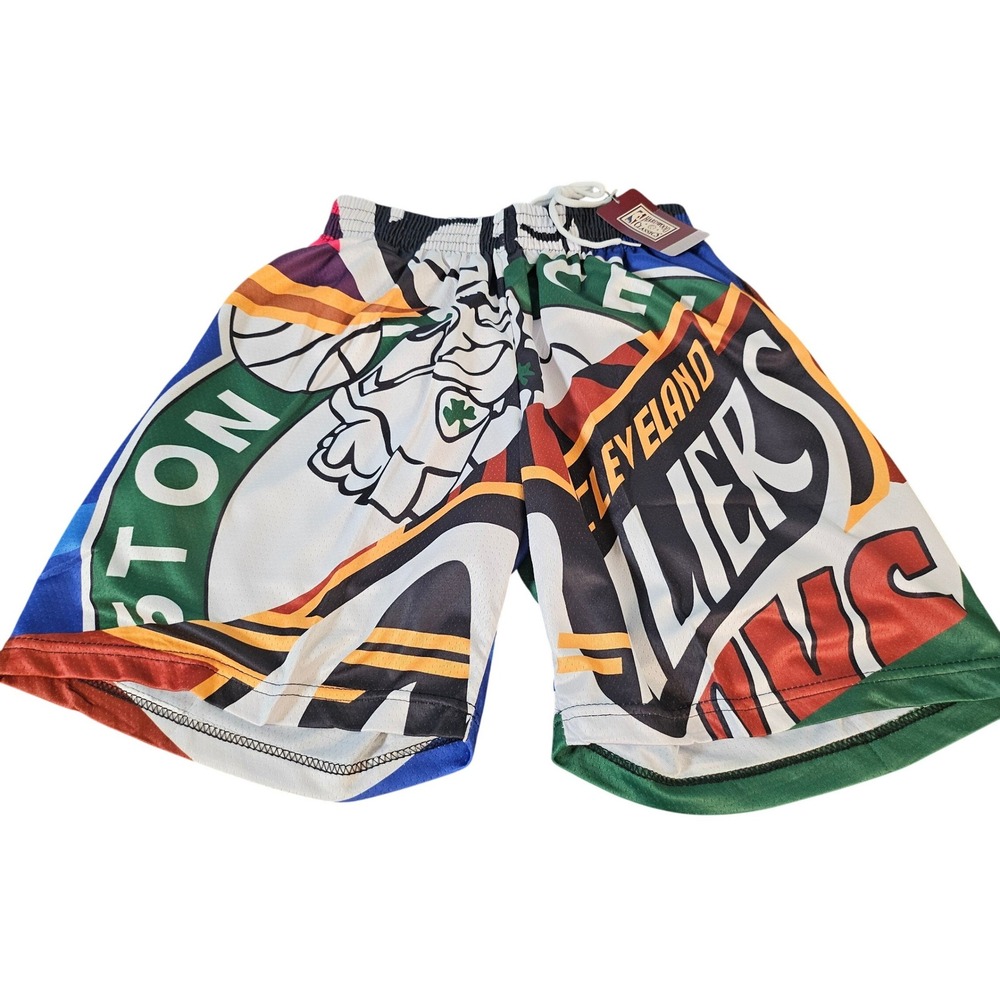 NBA Hardwood Classics Basketball Shorts Mens Small Multicolor Celtics Cavaliers